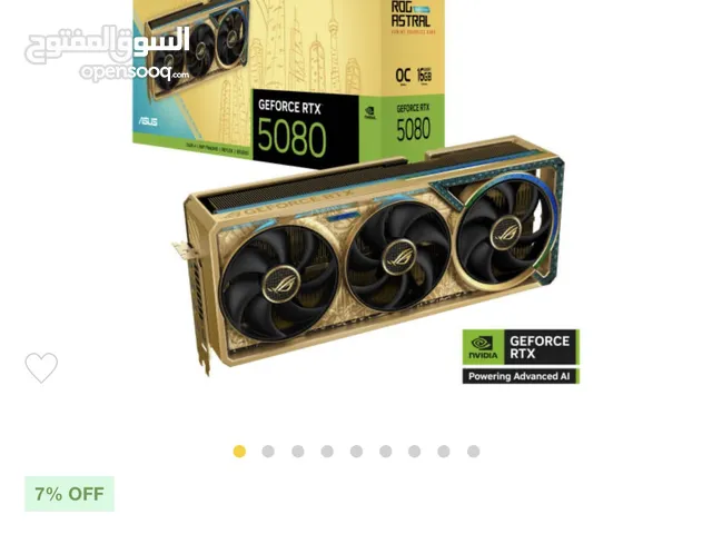RTX 5080 Dhahab special edition كرت نوعيه الذهب النادرة السعر قابل للتفاوض negotiable price