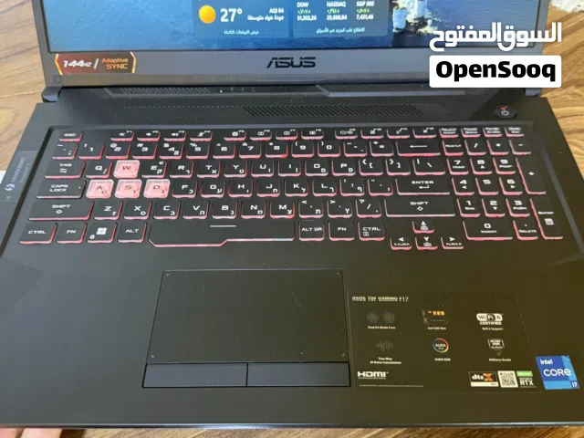 ASUS TUF Gaming F17 لاب توب بحالة الوكالة