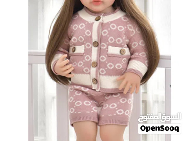 Wool Dress & Hat Set Asst.4 Colors 22Inch Arabic Dolls Silicone