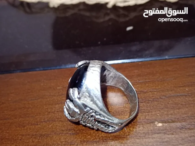 خاتم فضة عيار 925 للبيع قابل للتفاوض باشي بسيط