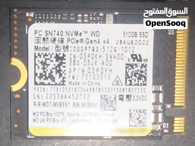 WD 512GB SSD Nvme mini size
