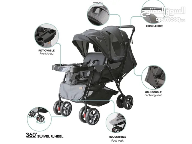 عربة توأم او طفلين double or twin stroller