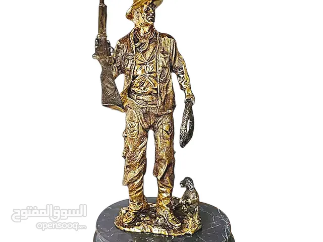 hunter man Statue Home Decor, Brass Ornament Art Crafts Desktop Decorations code:H-1001