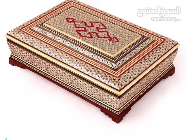 جعبة و رحل قرآن خاتم کاری عالية