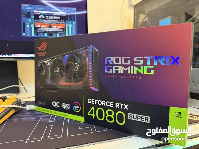كارت شاشة RTX 4080 SUPER نسخة ROG مستعمل اخو الجديد شهر واحد