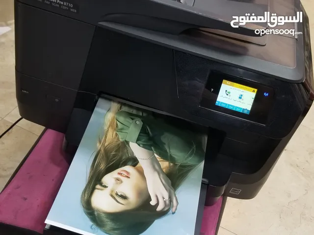 طابعة ملونة ويرلس مع حبر