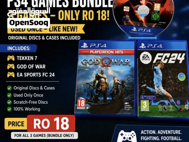 PS4 Games used but used once ,like new