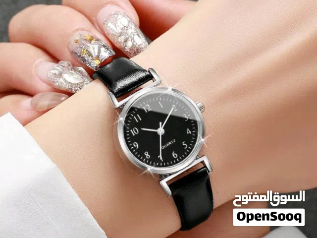 ساعة كلاسيكية صغيرة مدمجة قياس الوقت بالكوارتز أنيقة بعرض رقمي للسيدات، دون علبة الساعة