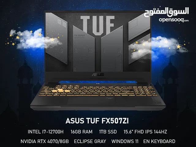 Asus Tuf RTX 4070 , i7 12700H , 144Hz FHD IPs , 1TB SSD - لابتوب جيمينج من اسوس !