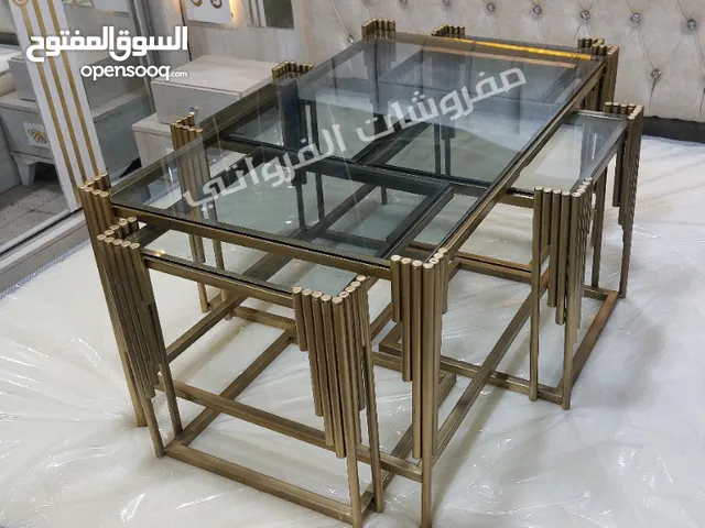 اطقم طربيزات عدة موديلات حديد وخشب