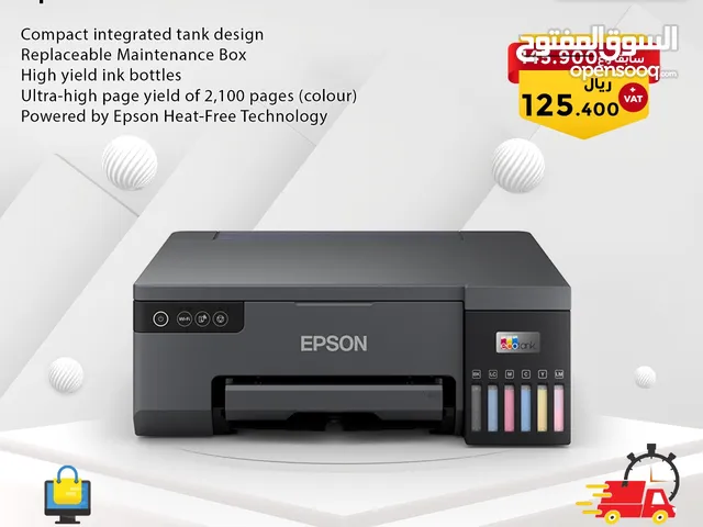 Epson Ecotank L8050 Photo Printer, Color Ink Tank, Wi-Fi Connectivity