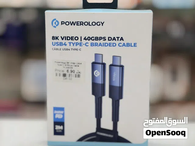 Brand New Powerology USB4 cable in Oman High-Speed Transfer
