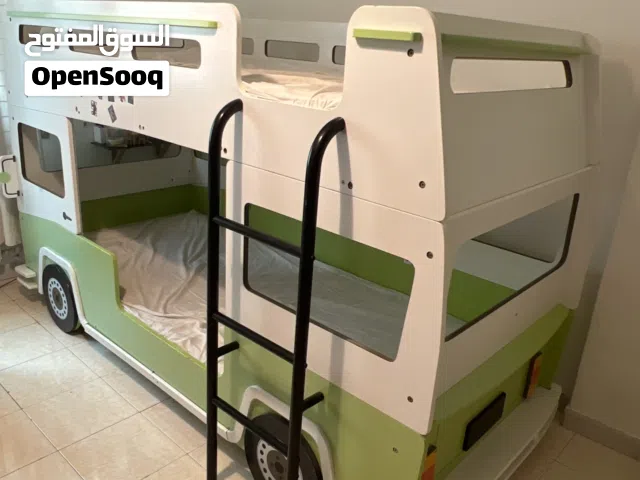 سرير طابقين خشب Solid ألماني مع فرشاته