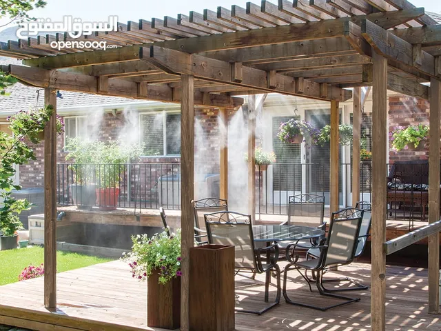 جهاز رش الرذاذ لتبريد وتلطيف الجو Mist spraying device for cooling