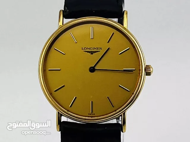 Men LONGINES L4.637.2 quartz Champagne Dial Watch 32mm used