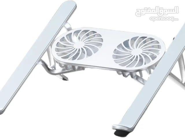 N3 Adjustable Aluminum Laptop Stand with Cooling Fan -Grey قاعدة لابتوب مع مرواح