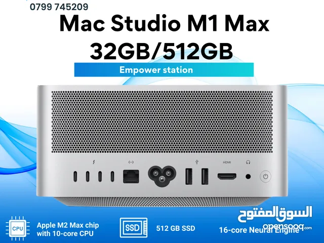 Mac Studio M1 Max Chip 32GB/512GB