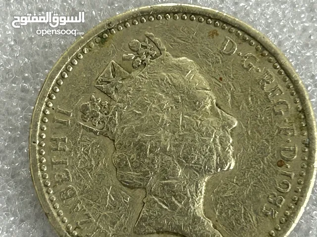 عملة معدنية بريطانية one pound 1985