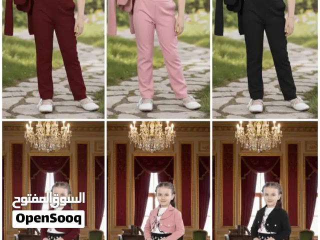 طقم بناتي كيووت مكون من اربع قطع من عمر 3 الى عمر 12