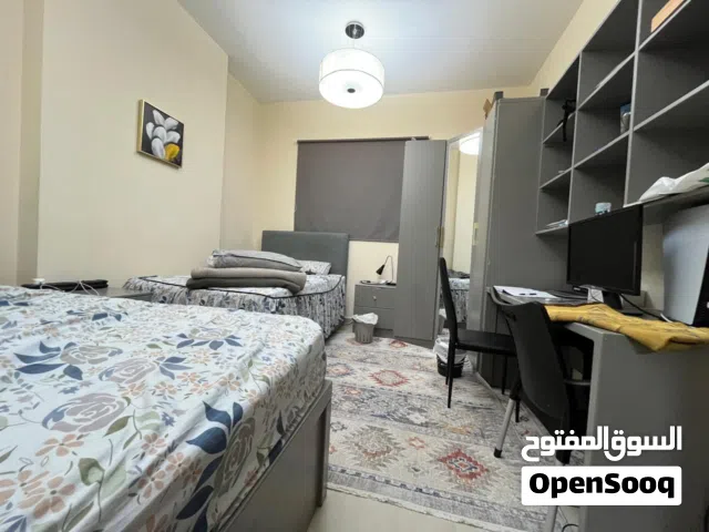 Bedroom Set (2 Single Beds + Wardrobe Mirror + Study Desk + 2 Chairs)غرفة نوم شباب كاملة (سريرين