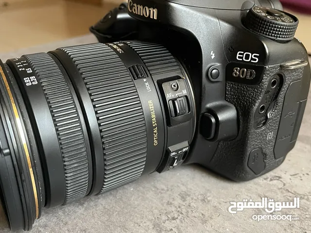 ‎كاميرا 80d Canon + lence 17 - 50 Sigma - Art - F2.8