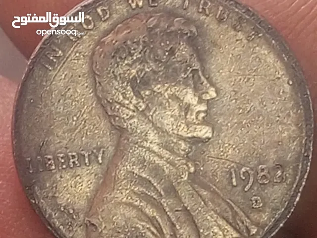 سنت امريكي نادر جداً خطأ صك مضاعف التاريخ و الاحرف نادر جداً