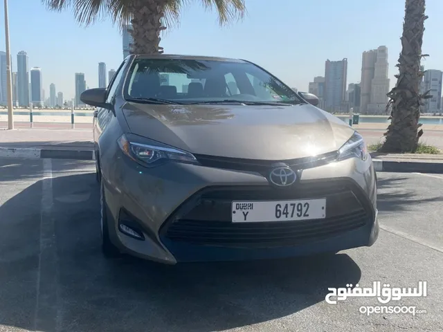 Toyota corolla model 2019 white screen economy car تويوتا كورولا موديل 2018 ابيض بها شاشة اقتصادية