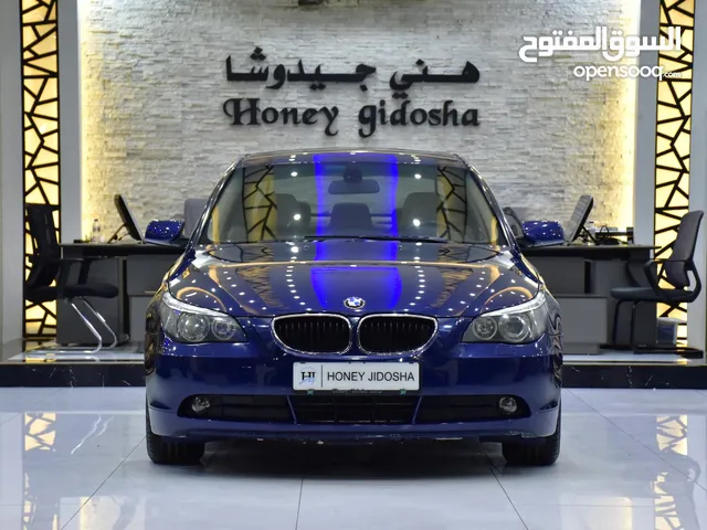 BMW 520i ( 2005 Model ) in Blue Color GCC Specs This has done a kilometer of 95,000 Km