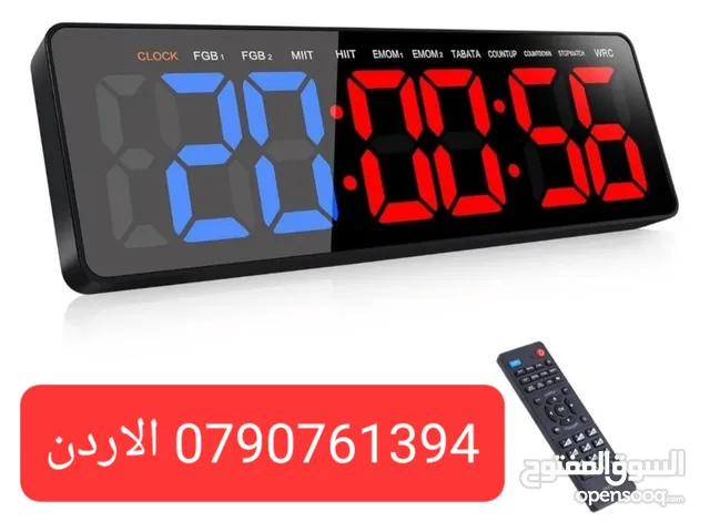 تايمر جيم مؤقت رياضي ساعات ديجتال صالات رياضية للياقة البدنية بشاشة كبيرة مع جهاز تحكم عن بعد لتماري