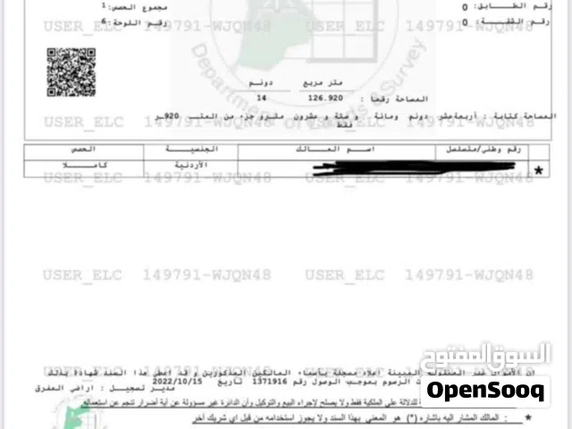 ارض للبيع منطقة الزعتري
