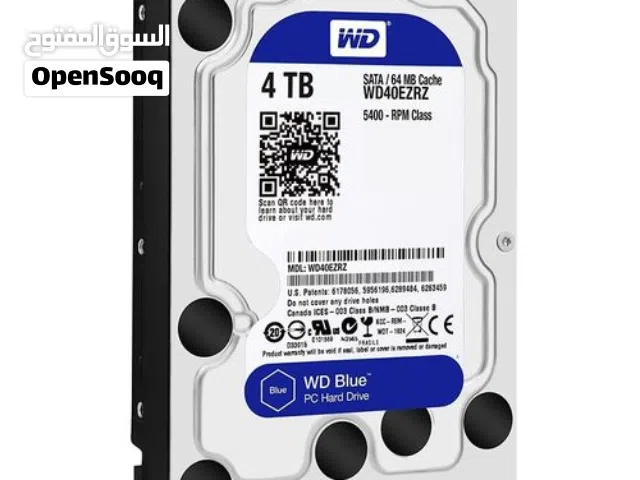 هارد خارجي Western Digital موديل WD Blue حجم 4TB أصلي