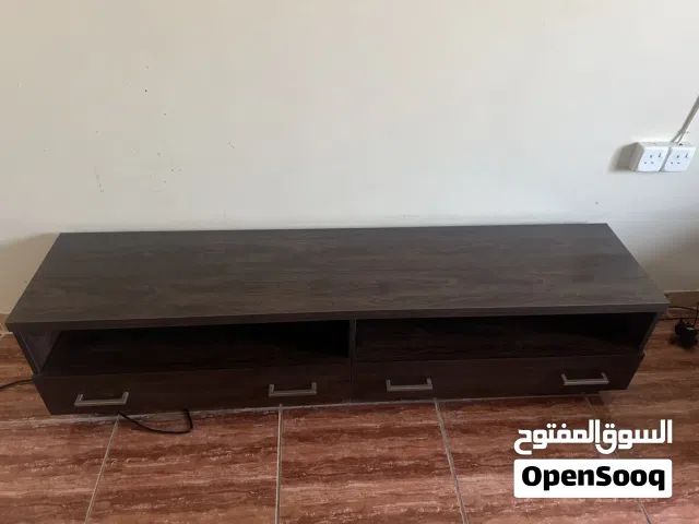 طاوله تلفزيون 180 سم خشب ثقيل MDF جديدة– حالة ممتازة