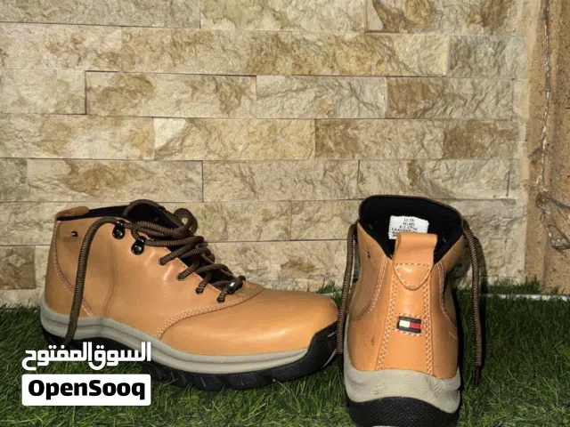 Original Tommy Hilfiger Men’s Leather Boots – Camel Tan