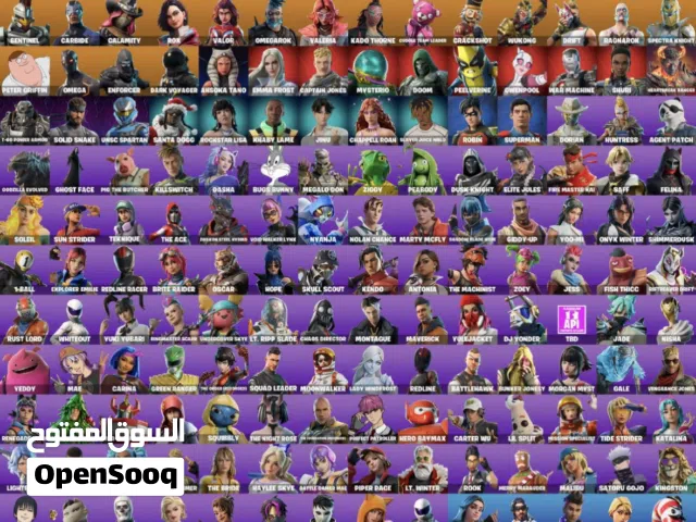 للبدل حساب فورتنايت مع ايكونك