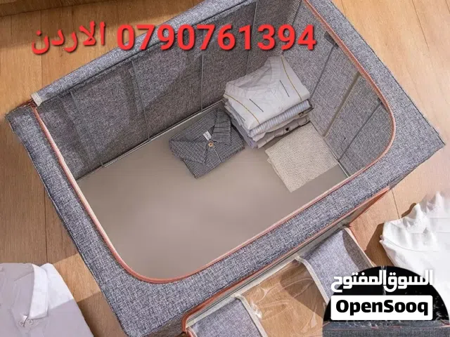 شنط ملابس عدد 3 طقم ، ترتيب ملابسك حجم كبير صناديق تخزين ملابس - Clothes Organiser صندوق تخزين قماش