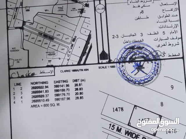 ارض سكنية في بركاء.