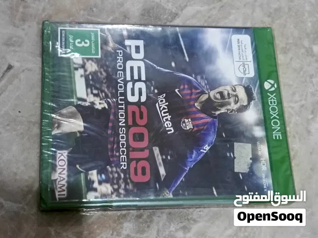 PES 19 Xbox one/series x جديدة غير مستخدمة بالجلاتين مختومة   نسخة عربية بالكامل