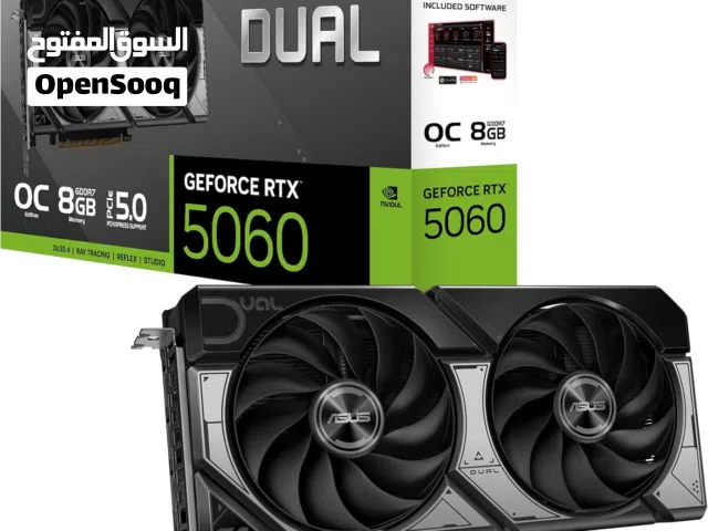 كرت شاشة جديد  ASUS Dual GeForce RTXTM 5060 8GB OC Edition