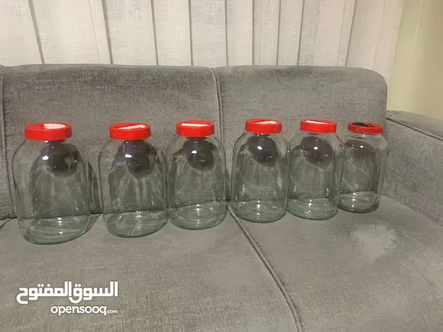 مرطبانات عدد 6 تركي زجاج ممتاز