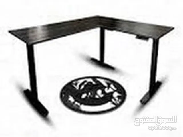 For sale L shape gaming table with electronic switch to adjust table height