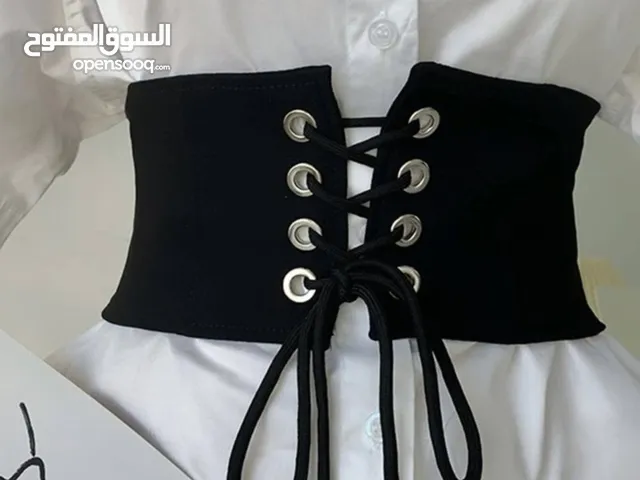 حزام اسود حلو وراقي