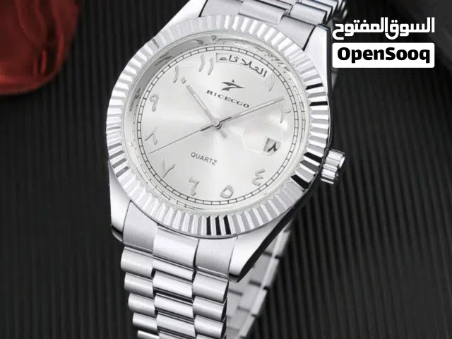 ساعة RICECCGO الفاخرة بأرقام وأيام عربية بالكامل (جديدة أنيقة) ...؟