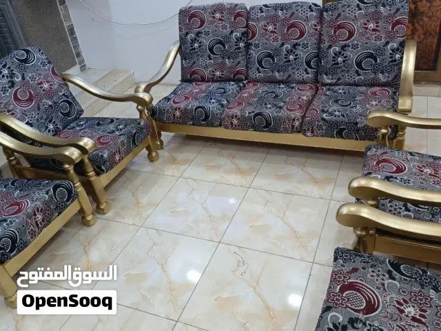 طقم مورس تفصيل خشب زان سبع مقاعد دهان جديد ومافيه كسور