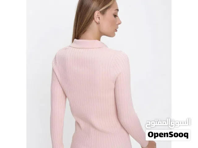 Kadın Polo Yaka Triko Kazak – Uzun Kollu – Slim Fit