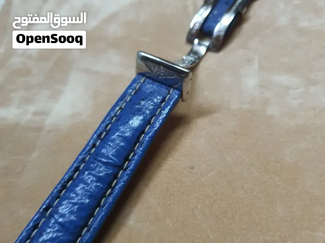 BREITLING ALLIGATOR LEATHER BREITLING BUCKLE MIT HEADBAND 20MM BLUE