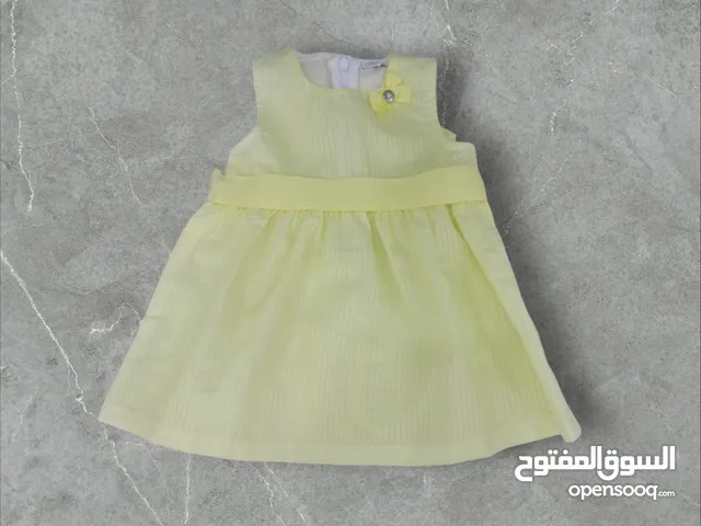 فستان اطفال صيفي خفيف من ماركة overkids كزيوني من عمر 3 شهور الى سنه ونص