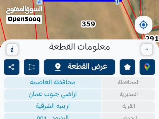 Farm Land for Sale in Amman Airport Road - Manaseer Gs