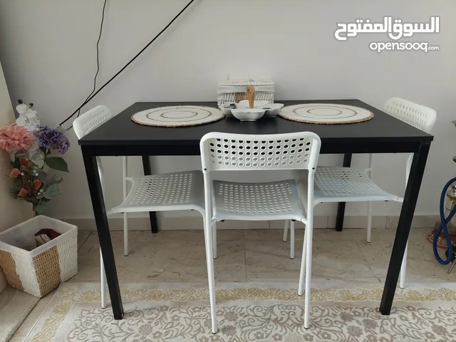 طاولة سفرة مع كراسي Table from ikea and chair from ikea