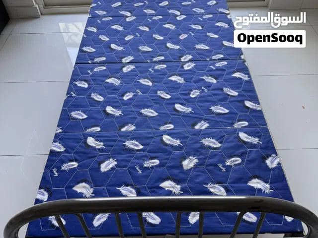Foldable Single Bed with Soft Padded Covering (Ready to Use)