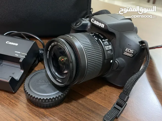 كاميرا كانون 2000d للبيع مستخدمة استخدام بسيط ، بحالة الجديدة